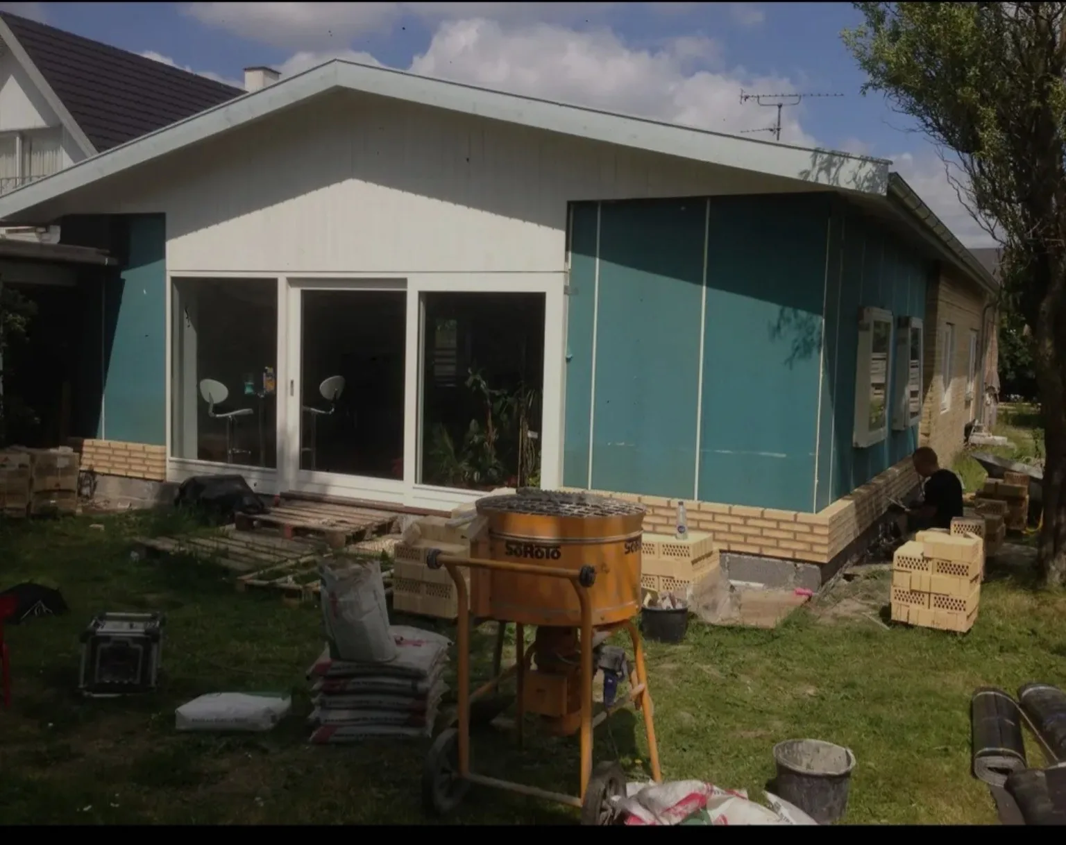 Facade før renovering